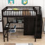 Kuster Wood Loft Bed with Drawers, Desk, Wardrobe and Storage Shelves-147961236-190467048