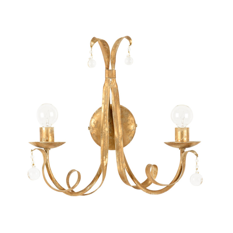 Reed Iron Candle Wall Light