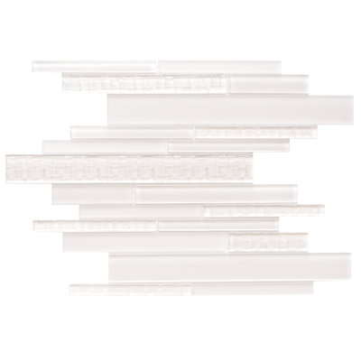 Karma Random Sized Glass Linear Mosaic Wall Tile
