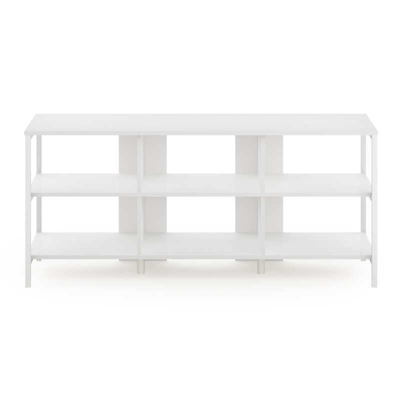 Rienk Unfinished TV Stand for TVs up to 60", Solid White/White