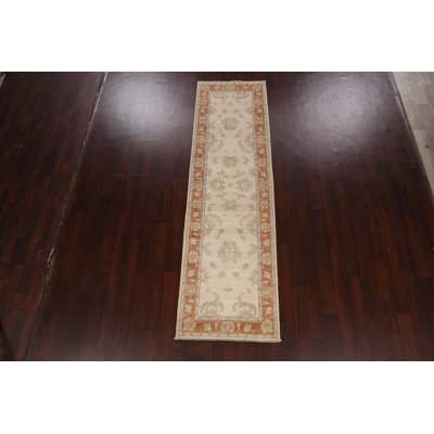 Tapis de couloir unique en laine noué à la main 2 pi 9 po x 9 pi 10 po New Age