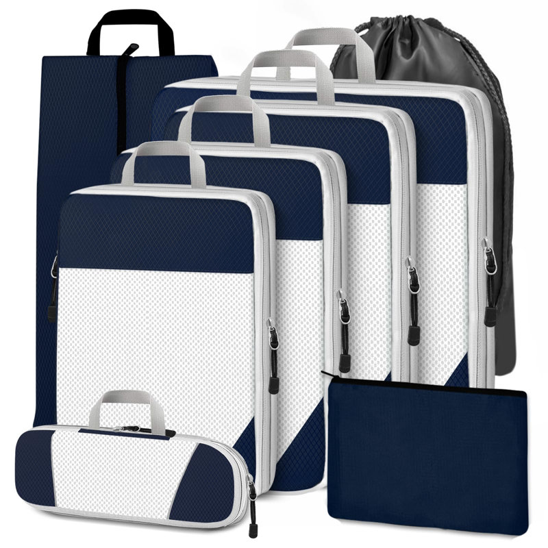 Rebrilliant Fabric Storage Bag, Navy Blue