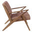 Mid Century Modern Solid Wood Lounge, Cushion, 30"D X 33.5"W 32.5"H, , 300Lb Max Capacity Style Lounge Chair With Cushions, Frame, Weight-125223598