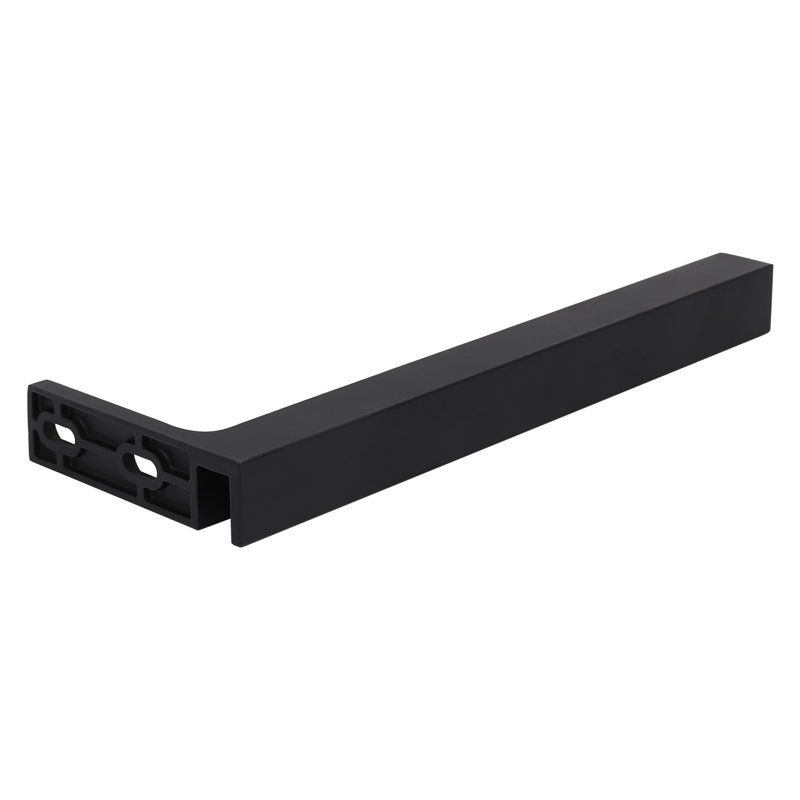Barre de support gauche en verre, support de fixation en forme de L, support de stabilisation en forme de L pour porte en verre