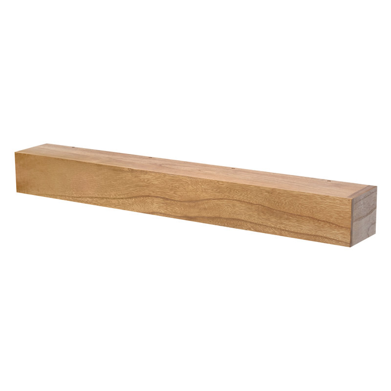 Aged Classic Fireplace Mantel Shelf, 72", Oak Wood