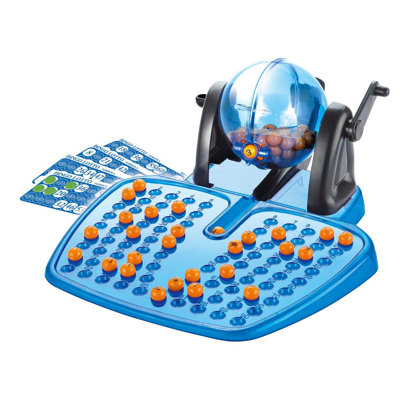 Family Children’S Bingo Lotto Set – 90 Number Bingo Machine With 24 Bingo Cards, Durable Plastic, No Batteries Needed, Fun Indoor & Outdoor Game For 2+ Players