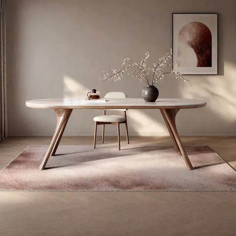Table de salle à manger moderne, simple et haut de gamme, H 29,53 po x L 70,87 po x l 31,5 po