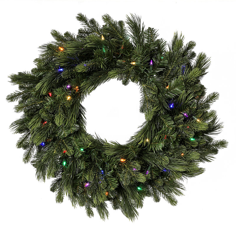 Couronne de pin 30 po DEL Deluxe Mix PE