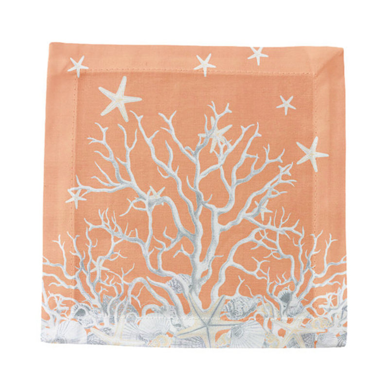 Square Napkins, Peach