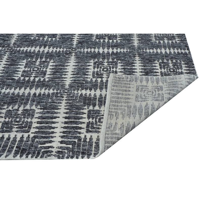 Geometric Area Rug in Ivory, Rectangle 8' x 10'