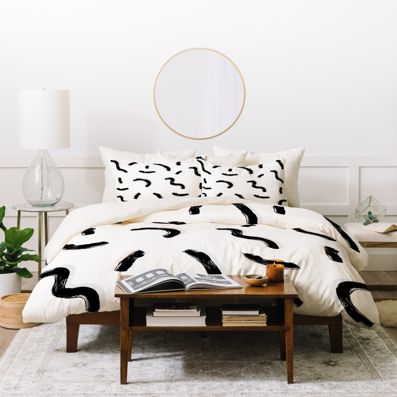Modern & Contemporary Polyester Duvet Cover, Queen