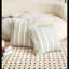 Housses de coussin Boho, housse de coussin texturée Farmhouse, ensemble de 2 de 20 po x 20 po, housse de coussin de chaise de salon de chambre à coucher, rayée-102052407