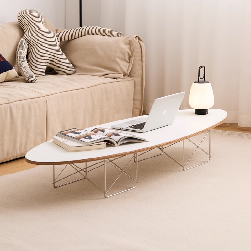 Table basse Tr Tringing Waves Minimalist Creative, Blanc