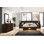 Ensemble de chambre à coucher grand lit 5 pièces Chandara Cappuccino