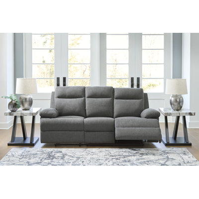 Needham Reclining Sofa With Drop Down Table by Ebern Designs