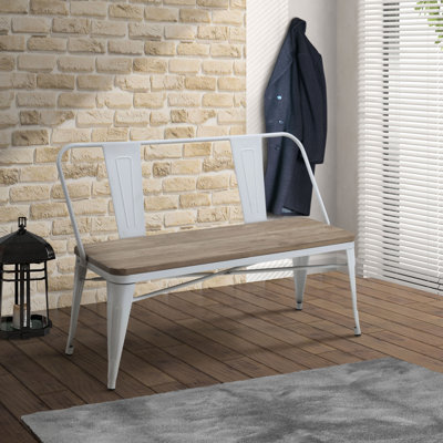 Kreig Steel Bench by Williston Forge