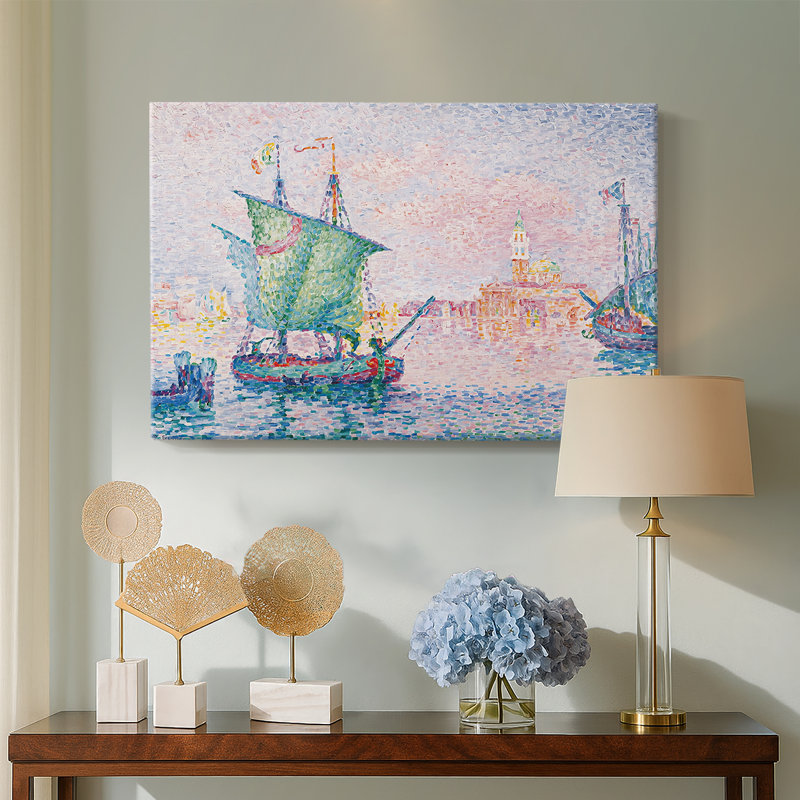 Venise, le nuage rose - Paul Signac - Toile tendue avec châssis - 1909, 8 x 12