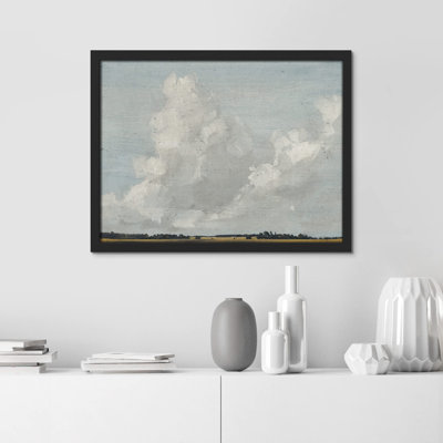 «Pastel Storm Cloud Landscape» sur papier