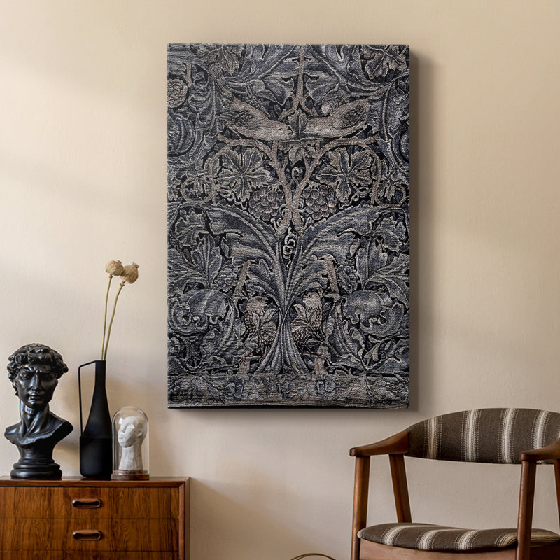 Reproduction abstraite rétro CLxxxx - galerie Cavas sur mesure, H 36 po x l 24 po