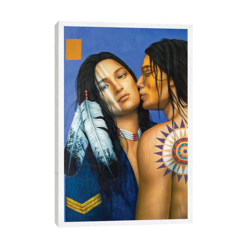 It Might Be You by Victor Crisostomo Gomez - Painting on Canvas, White Framed, 101.6 cm H x 66.04 cm W