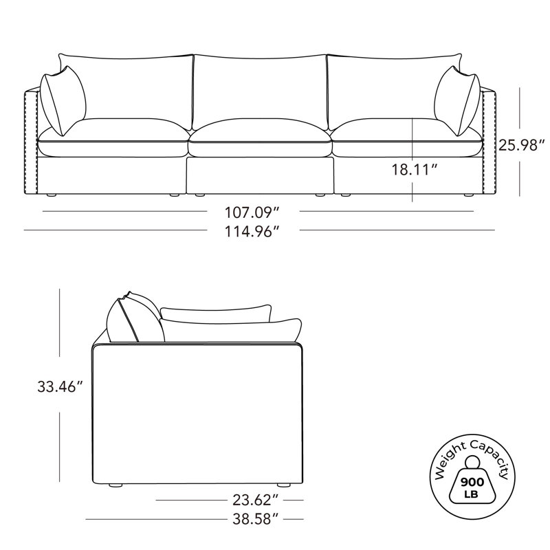 Canapé modulaire Farmingdale Brinsley