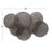 Metal Geometric Overlapping Perforated Plate Black Wall Decor