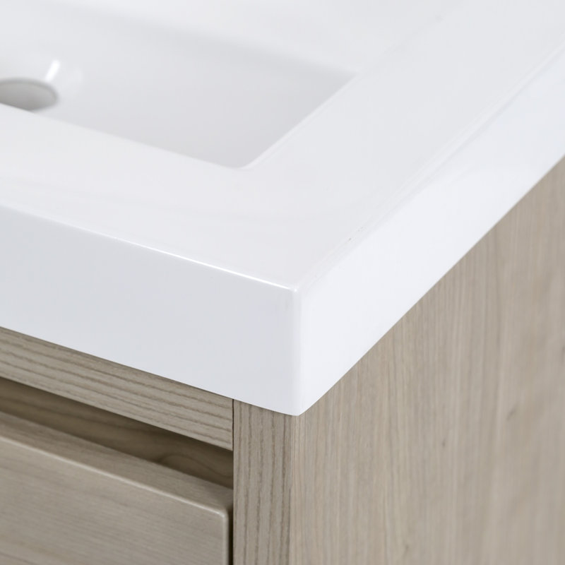 Ensemble de meuble-lavabo simple mural 24,5 "