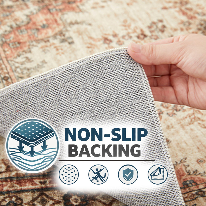 Oriental Machine Tufted Shag Area Rug, Rectangle 80 x 150 cm