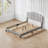 Dhugan Low Profile Linen Platform Bed Frame with Adjustable Headboard-1171274840