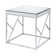 Flori Mirrored Glass Top End Table