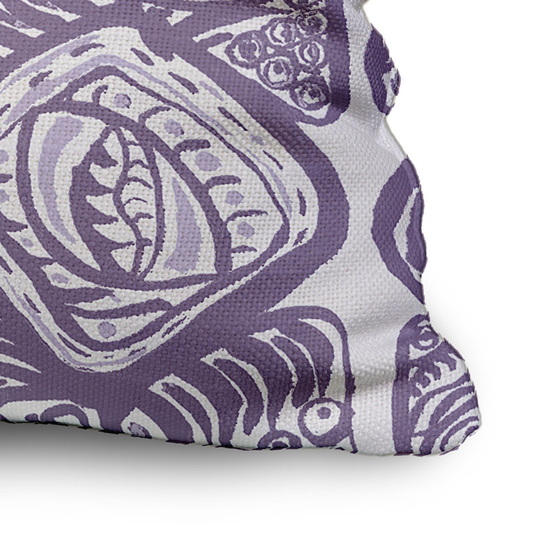 Housse de coussin carrée extérieure/insert, 20 po X 20 po, Violet