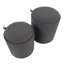 Repose-pieds rond avec rangement 15,5 po Alvena-764123559