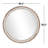 Solid Wood Circle Wall Mirror
