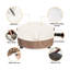 Couvre-foyer d'extérieur rond, résistant aux intempéries, résistant aux déchirures, imperméable, beige