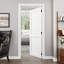 Interior 2-Panel Solid Core Door, CARB P2 Certified MDF Prehung Door, with Jamb Kit, Seal Strip, Black Hinges & Right Hand Inswing, Pre‑Finished & Waterproof, for Pantry, Bedroom, Bathroom & Closet, Easy DIY Stain, 36"x 80"-114778562-114778563-114778561
