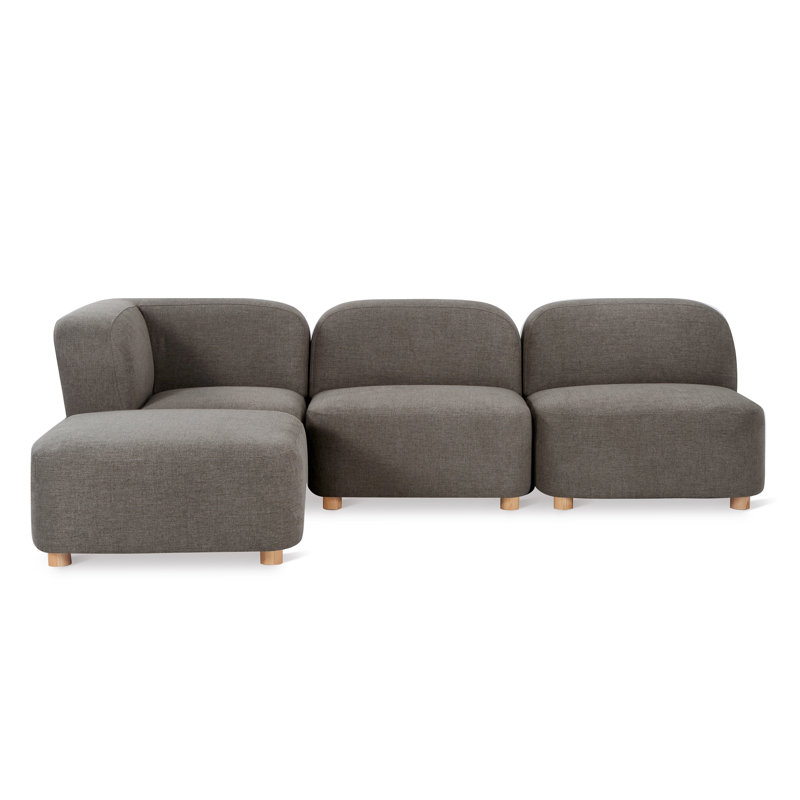 Circuit Modular 4-Pc Sectional, Bayview Osprey 100% Polyester