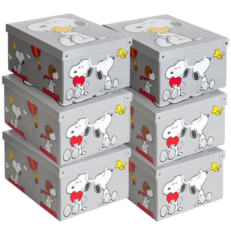 Boîte de rangement: 6 pièces - Snoopy