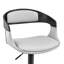 Chaise de bar réglable en hauteur à dossier bas 43 po avec repose-pieds-2002159369