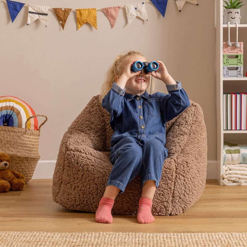 Kids Natalia Armchair Bean Bag, Brown