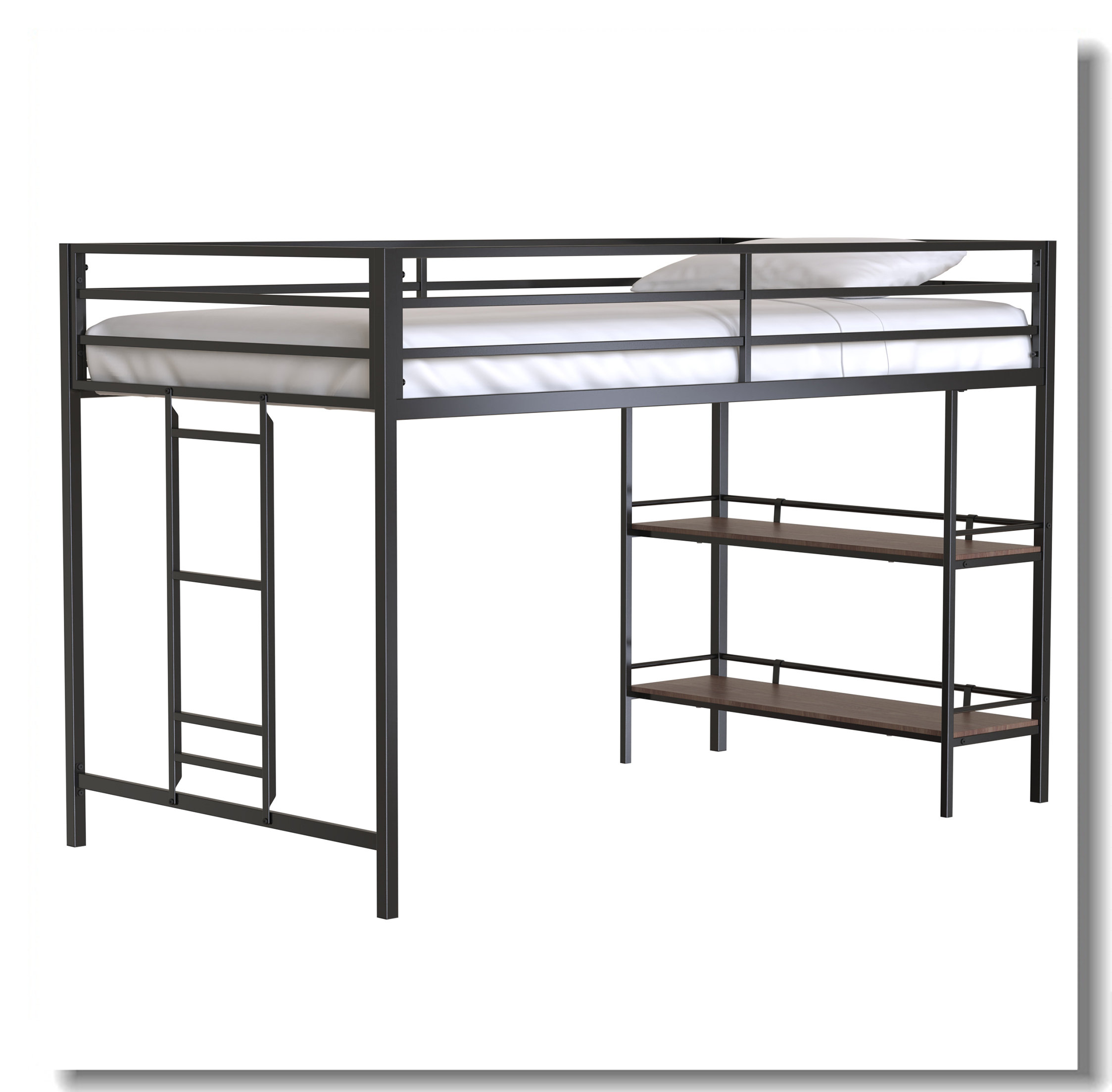 Mason & Marbles Eladio Twin Loft Bunk Bed | Wayfair