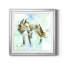 Renard sur fond bleu - peinture encadrée-922035988-922035989