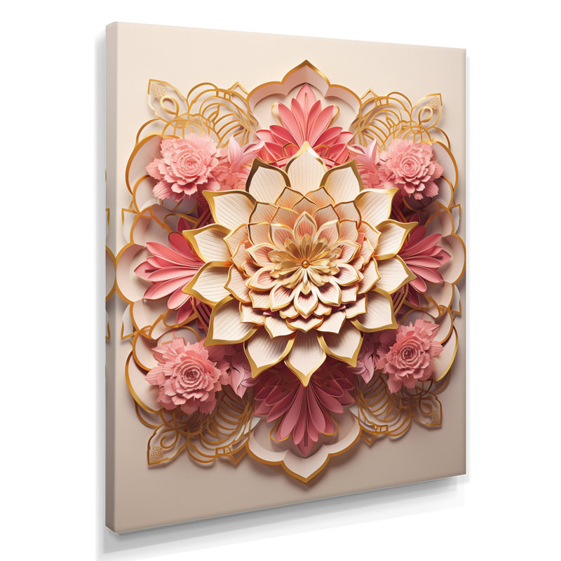 Badgley - impression d'art mural Lotus, Toile tendue, H 20 po x l 12 po