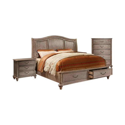 Ishmul Solid Wood Piece Bedroom Set