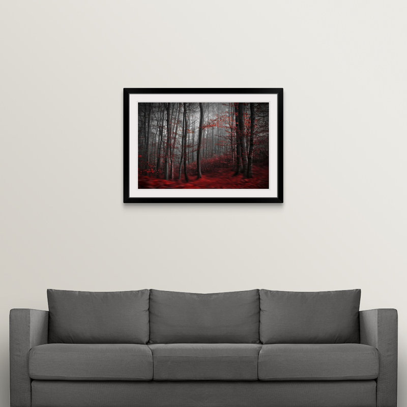 Impression « Bloody River », Cadre noir, H 32 po x l 44 po x P 1 po