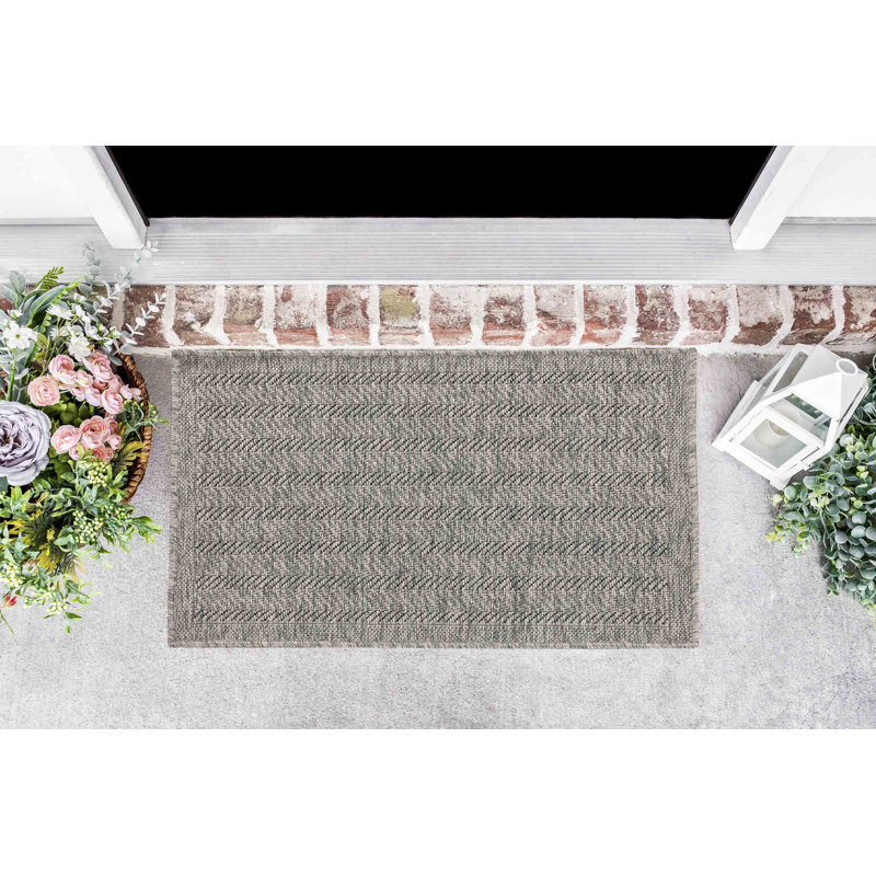 Wendland Striped Area Rug, Rectangle 50 x 80cm
