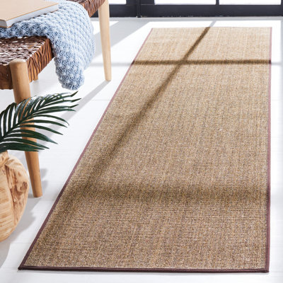Martha Stewart Sisal/Jute Solid Colour Rug in Brown