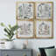 «Opulent Bath I», ensemble de 4 peintures sur toile encadrées-1122951651-1122951652