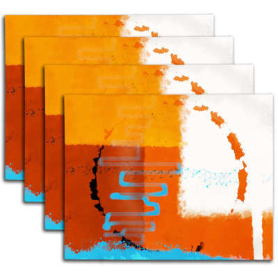 Napperon abstrait en polyester