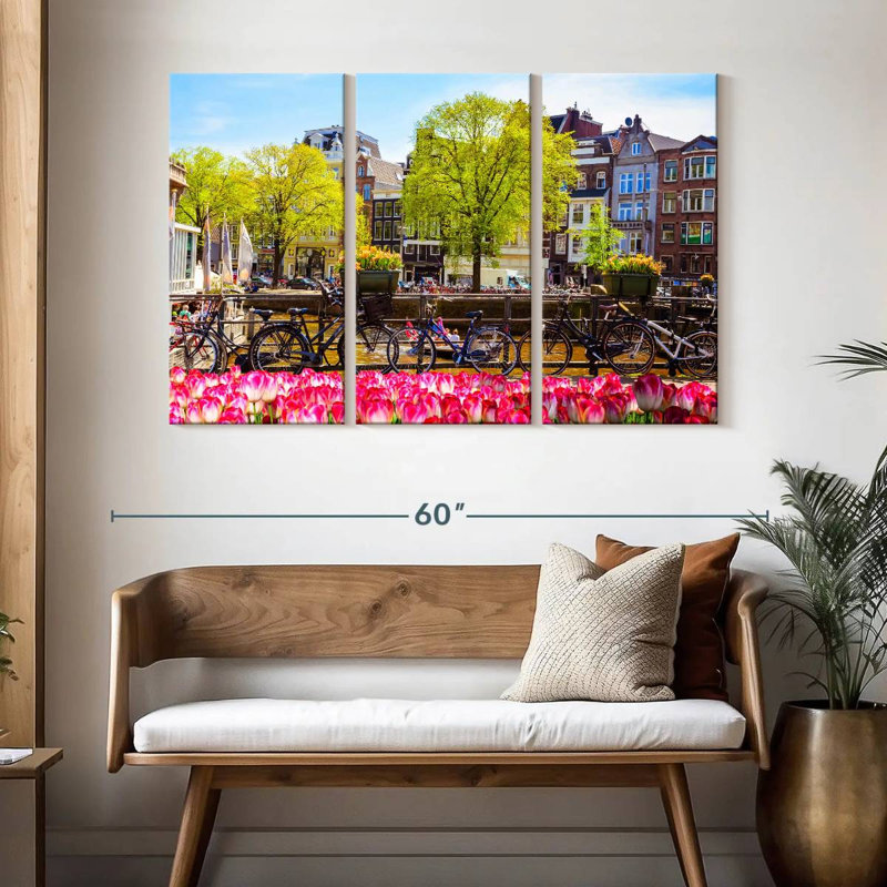 Paysage du pont Sirci Amsterdam, H 32 po x l 50 po