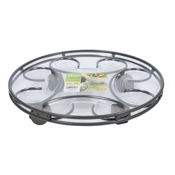 Deluxe Saucer Caddy, 14", Ardoise